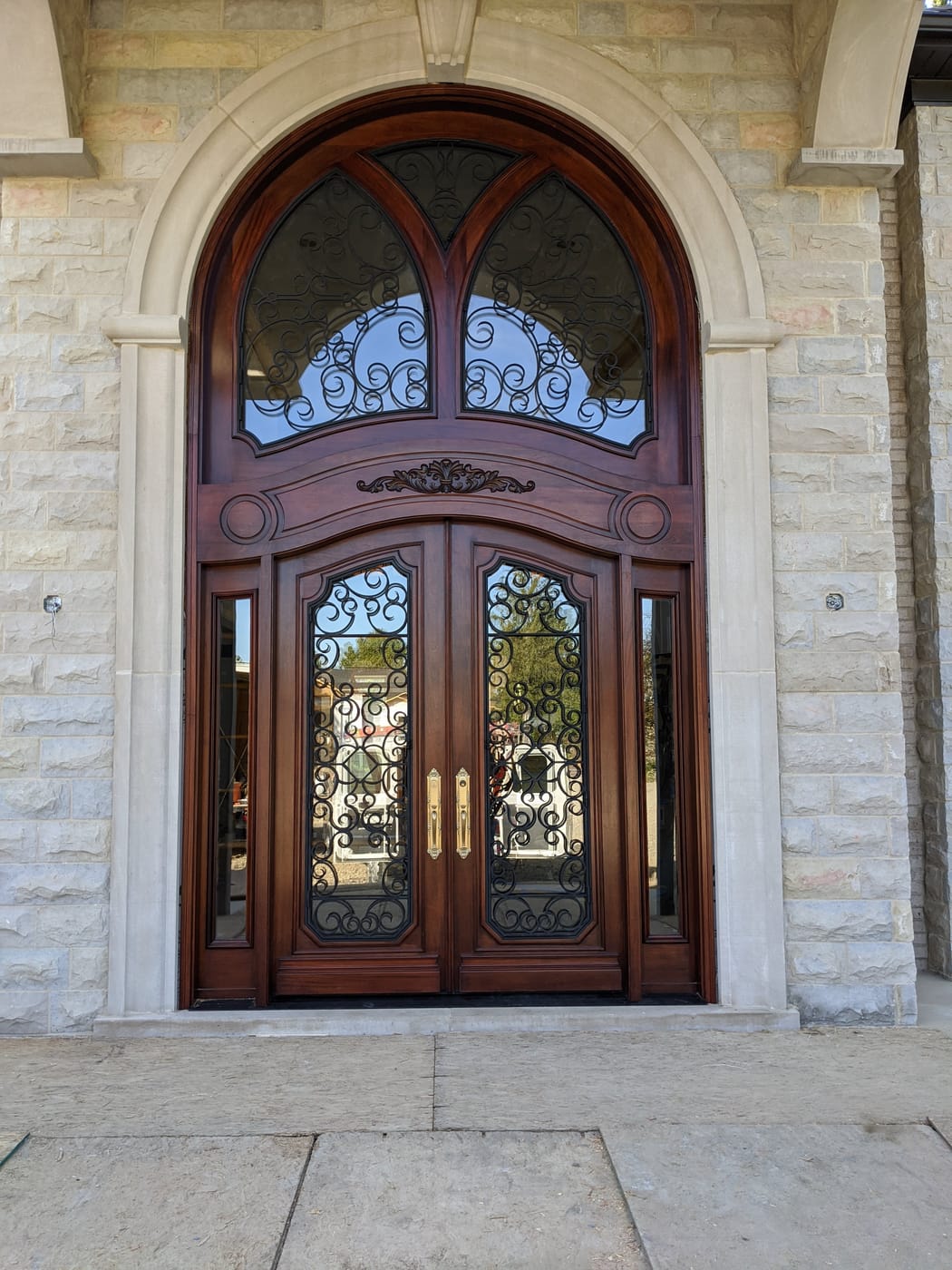 Custom decorative glass work